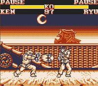 une photo d'Ã©cran de Street Fighter 2 sur Nintendo Game Boy